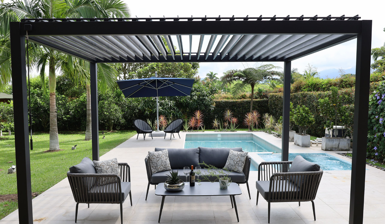 pergola bioclimatica palco